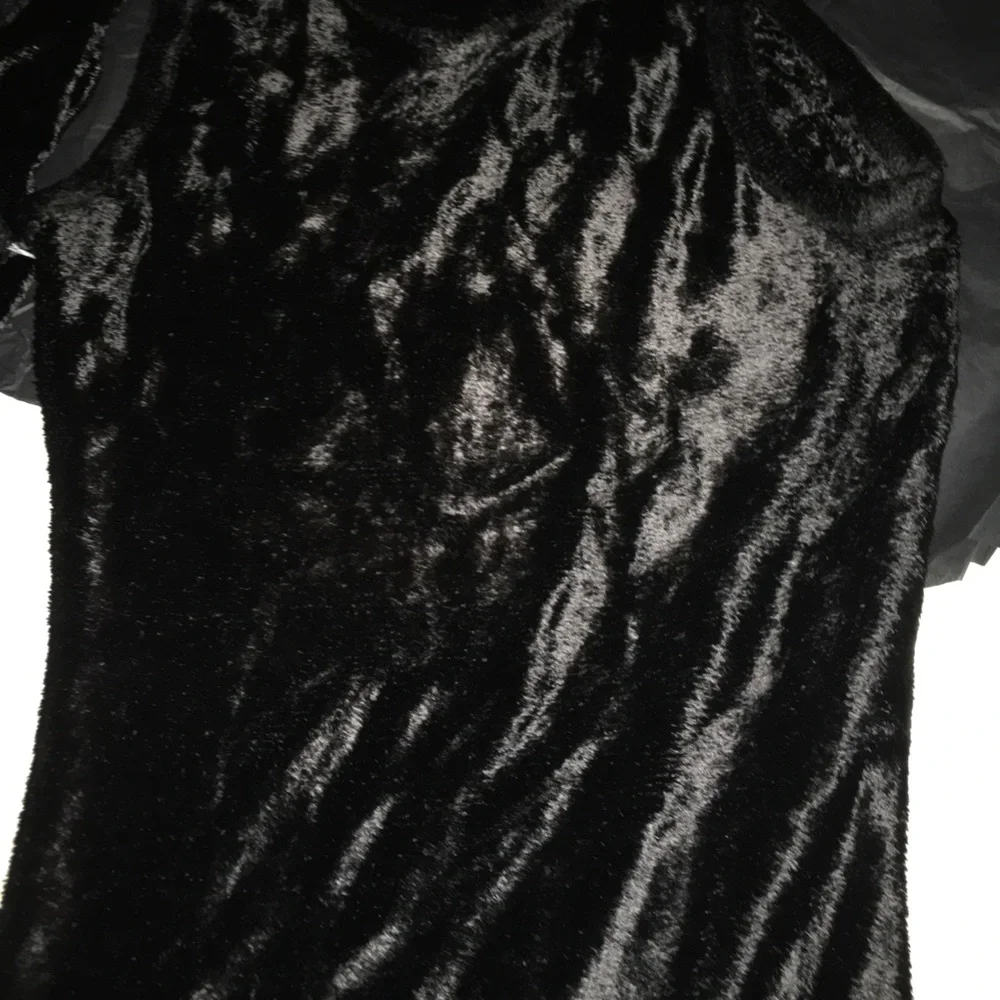 Alaïa Black Velvet hooded Dress FR 40 Runway Great deal Hooded asymmetric gown - Picture 3 of 12